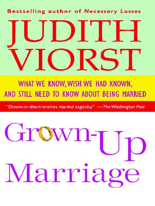 Title details for Grown-Up Marriage by Judith Viorst - Wait list